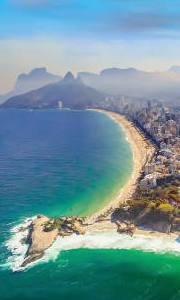 Ipanema beach, aerial view - Rio